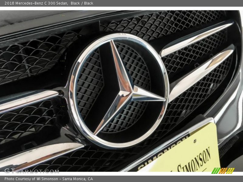 Black / Black 2018 Mercedes-Benz C 300 Sedan