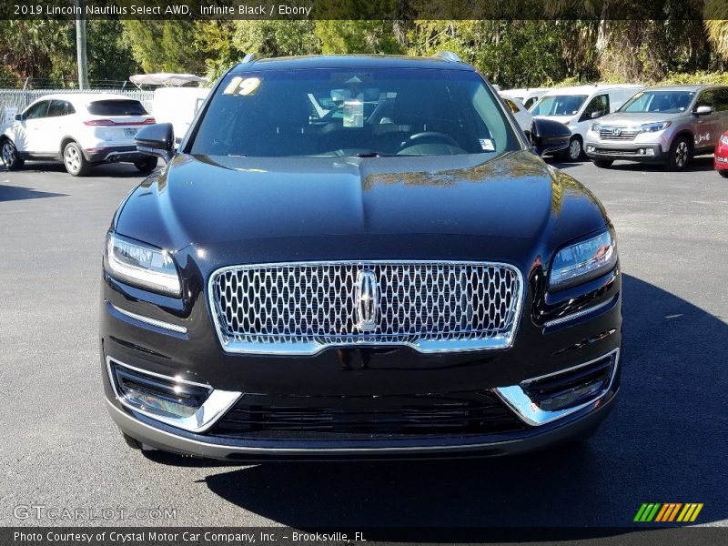 Infinite Black / Ebony 2019 Lincoln Nautilus Select AWD