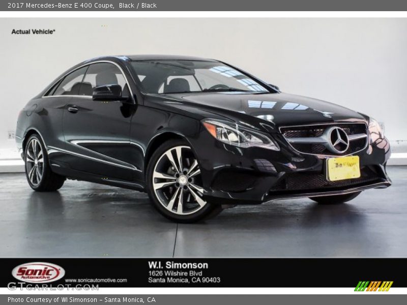 Black / Black 2017 Mercedes-Benz E 400 Coupe