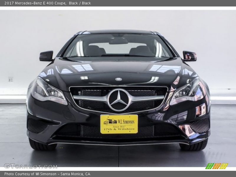 Black / Black 2017 Mercedes-Benz E 400 Coupe