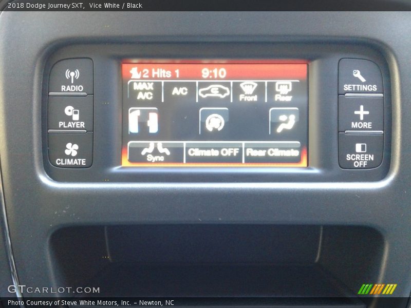 Vice White / Black 2018 Dodge Journey SXT