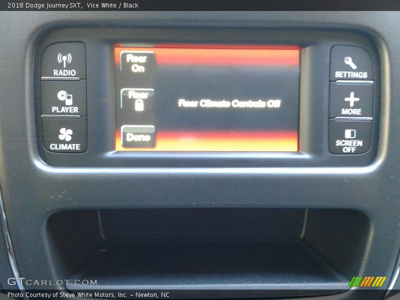 Vice White / Black 2018 Dodge Journey SXT