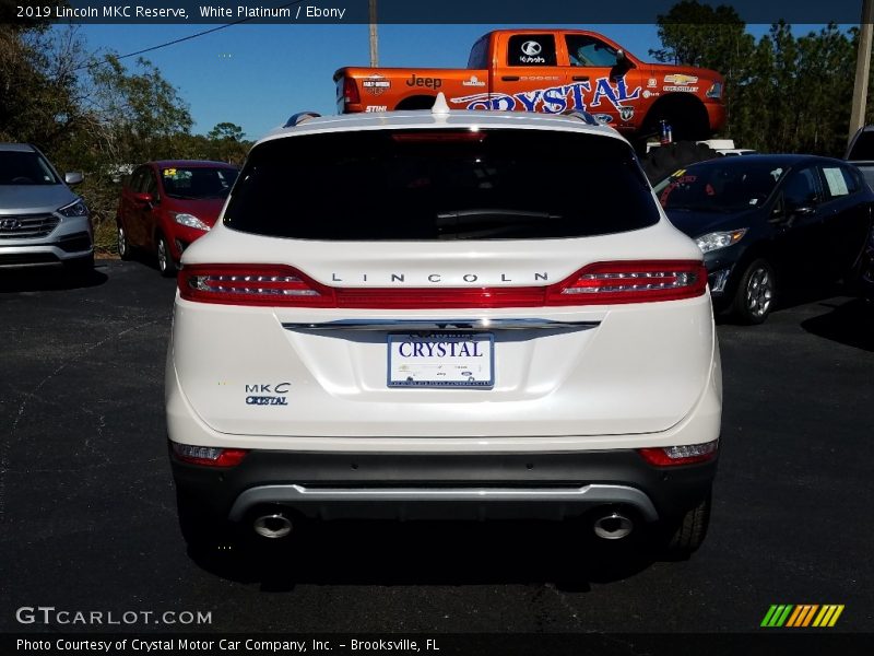 White Platinum / Ebony 2019 Lincoln MKC Reserve