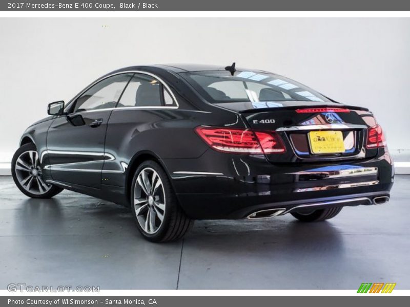 Black / Black 2017 Mercedes-Benz E 400 Coupe