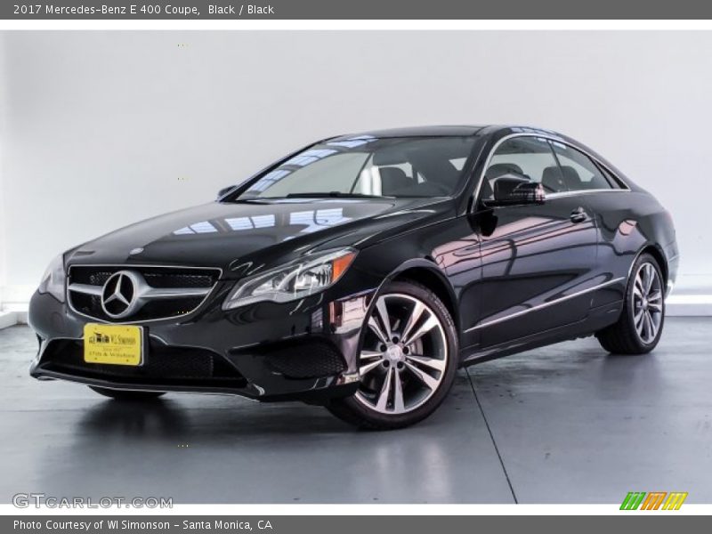 Black / Black 2017 Mercedes-Benz E 400 Coupe