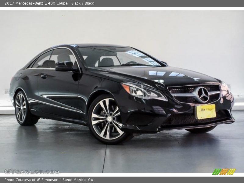 Black / Black 2017 Mercedes-Benz E 400 Coupe