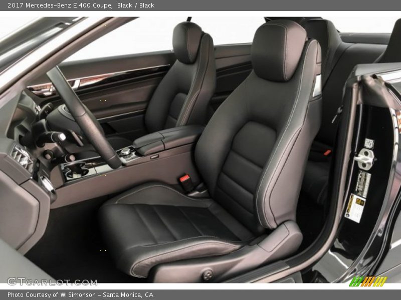 Black / Black 2017 Mercedes-Benz E 400 Coupe