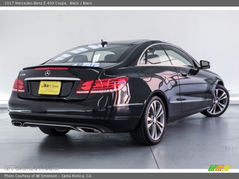 Black / Black 2017 Mercedes-Benz E 400 Coupe