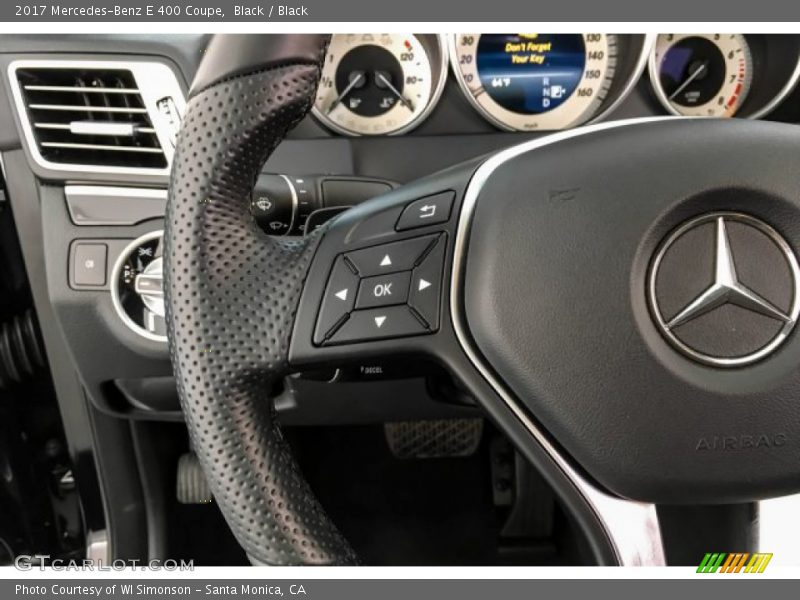 Black / Black 2017 Mercedes-Benz E 400 Coupe