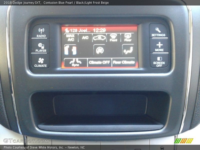 Contusion Blue Pearl / Black/Light Frost Beige 2018 Dodge Journey SXT