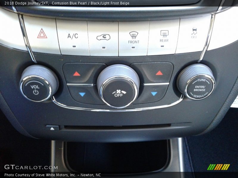 Contusion Blue Pearl / Black/Light Frost Beige 2018 Dodge Journey SXT