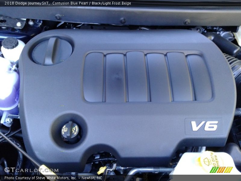 Contusion Blue Pearl / Black/Light Frost Beige 2018 Dodge Journey SXT