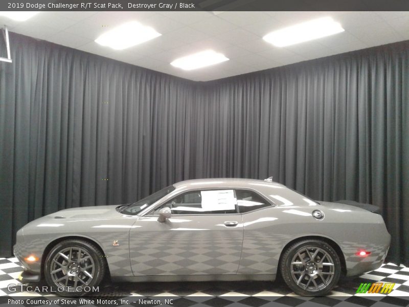 Destroyer Gray / Black 2019 Dodge Challenger R/T Scat Pack