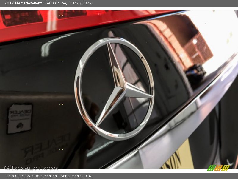 Black / Black 2017 Mercedes-Benz E 400 Coupe
