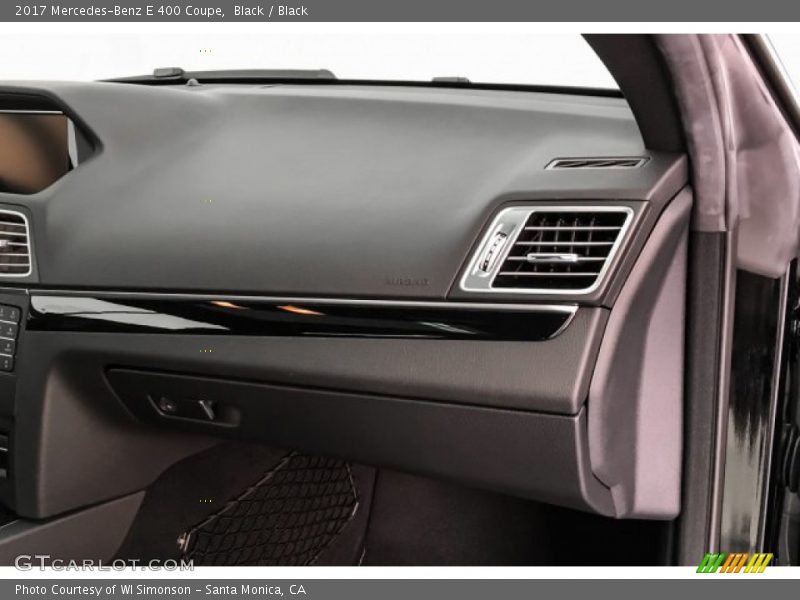 Black / Black 2017 Mercedes-Benz E 400 Coupe