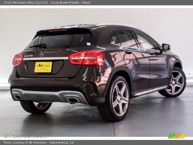 Cocoa Brown Metallic / Black 2016 Mercedes-Benz GLA 250