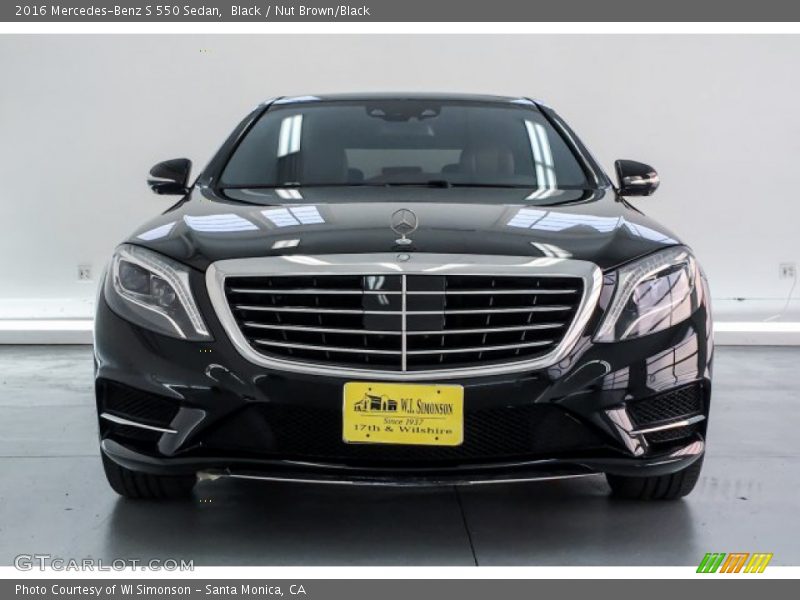 Black / Nut Brown/Black 2016 Mercedes-Benz S 550 Sedan