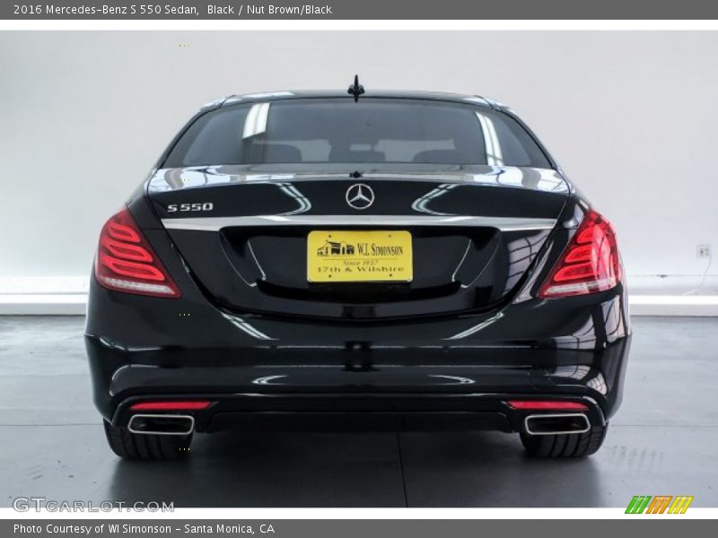 Black / Nut Brown/Black 2016 Mercedes-Benz S 550 Sedan