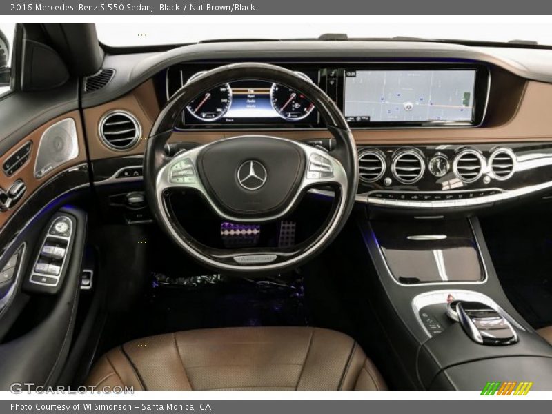 Black / Nut Brown/Black 2016 Mercedes-Benz S 550 Sedan