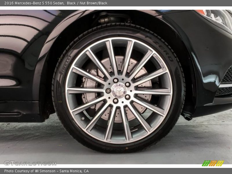 Black / Nut Brown/Black 2016 Mercedes-Benz S 550 Sedan