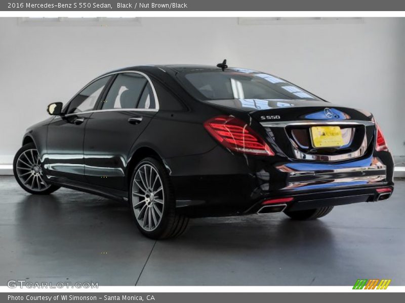 Black / Nut Brown/Black 2016 Mercedes-Benz S 550 Sedan