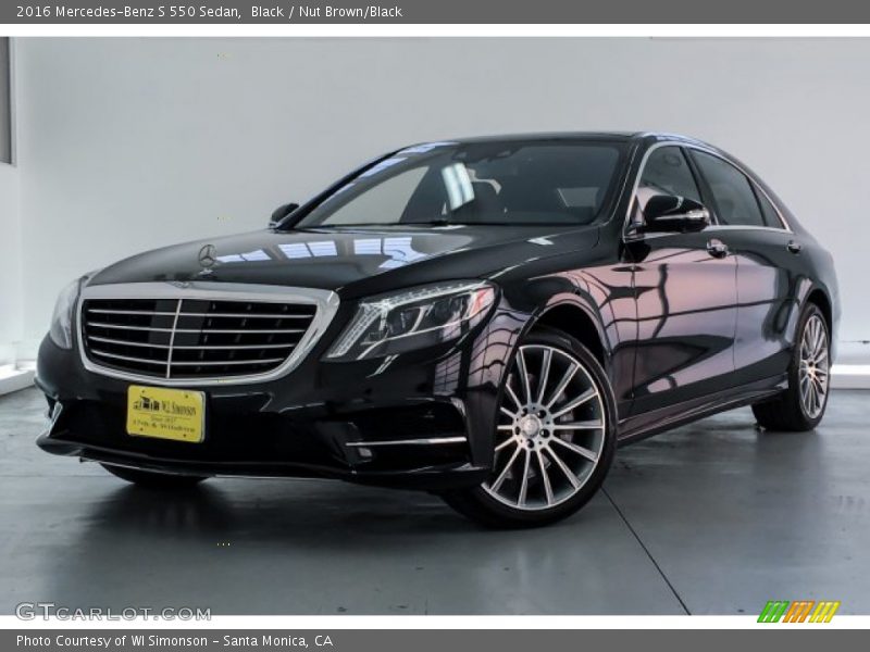Black / Nut Brown/Black 2016 Mercedes-Benz S 550 Sedan