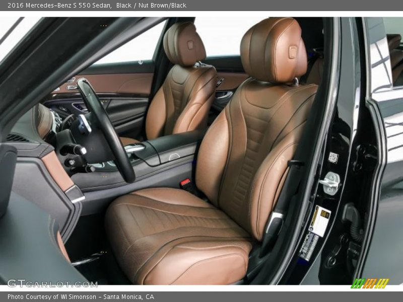 Black / Nut Brown/Black 2016 Mercedes-Benz S 550 Sedan