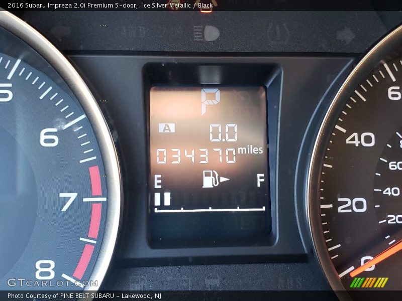 Ice Silver Metallic / Black 2016 Subaru Impreza 2.0i Premium 5-door