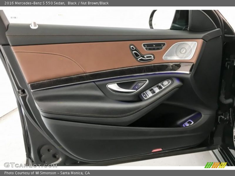Black / Nut Brown/Black 2016 Mercedes-Benz S 550 Sedan