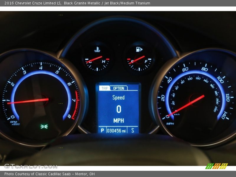 Black Granite Metallic / Jet Black/Medium Titanium 2016 Chevrolet Cruze Limited LS