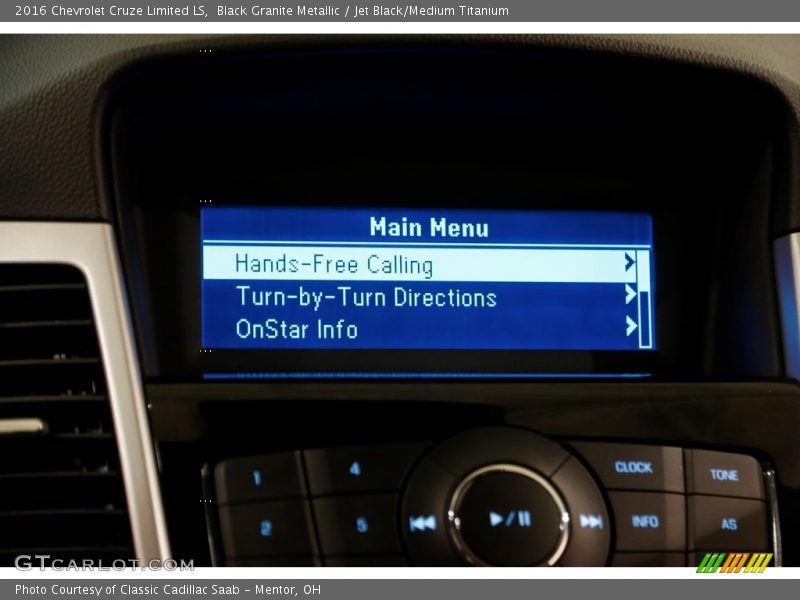 Black Granite Metallic / Jet Black/Medium Titanium 2016 Chevrolet Cruze Limited LS