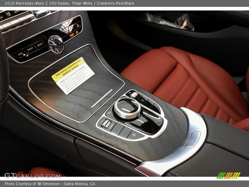 Polar White / Cranberry Red/Black 2019 Mercedes-Benz C 300 Sedan