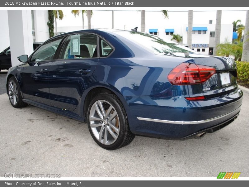 Tourmaline Blue Metallic / Titan Black 2018 Volkswagen Passat R-Line