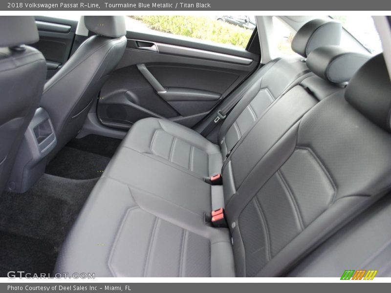 Tourmaline Blue Metallic / Titan Black 2018 Volkswagen Passat R-Line