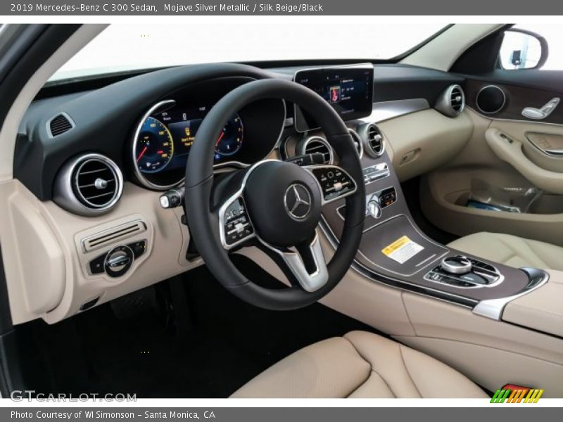 Mojave Silver Metallic / Silk Beige/Black 2019 Mercedes-Benz C 300 Sedan