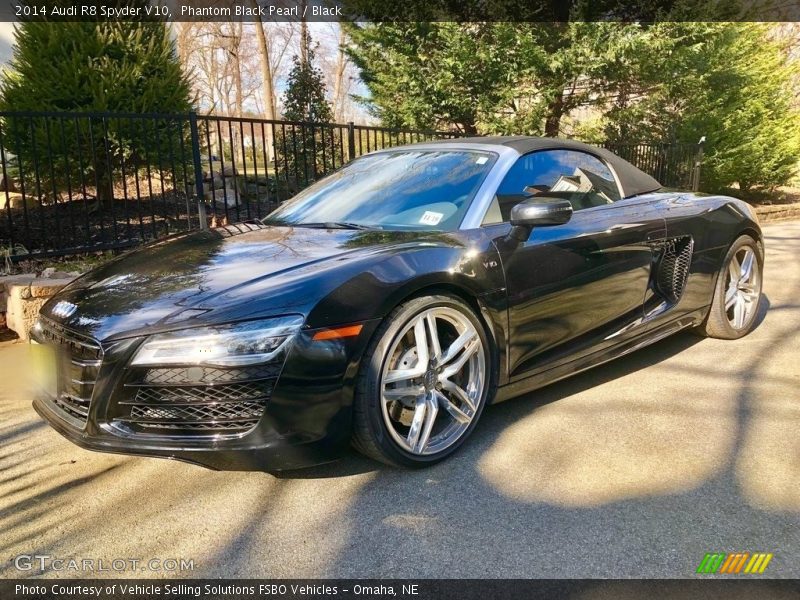 Phantom Black Pearl / Black 2014 Audi R8 Spyder V10