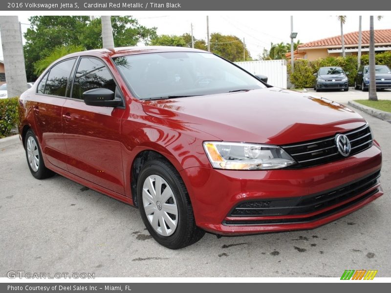 Cardinal Red Metallic / Titan Black 2016 Volkswagen Jetta S