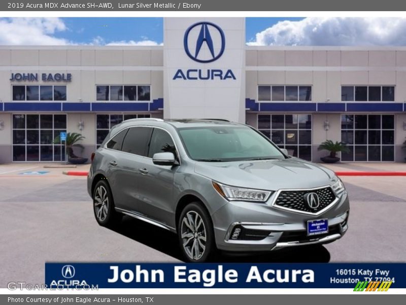 Lunar Silver Metallic / Ebony 2019 Acura MDX Advance SH-AWD