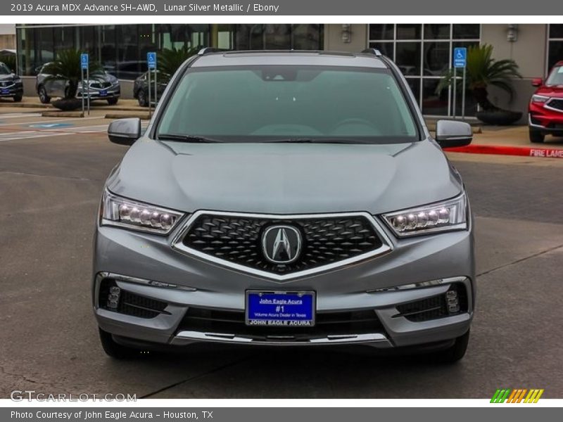 Lunar Silver Metallic / Ebony 2019 Acura MDX Advance SH-AWD