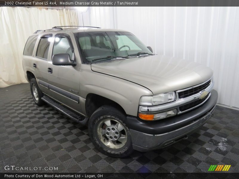 Medium Charcoal Gray Metallic / Tan/Neutral 2002 Chevrolet Tahoe LS 4x4