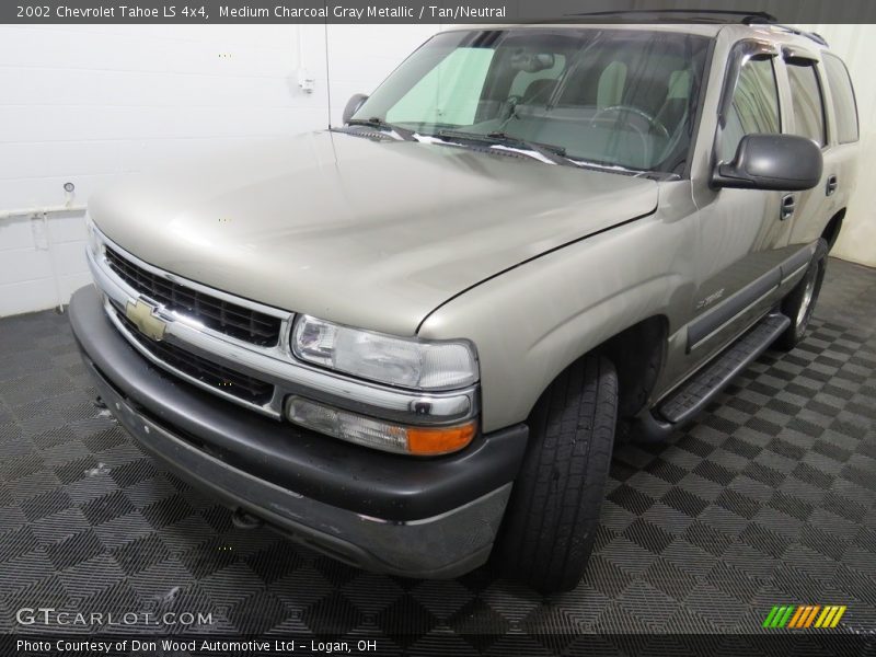 Medium Charcoal Gray Metallic / Tan/Neutral 2002 Chevrolet Tahoe LS 4x4