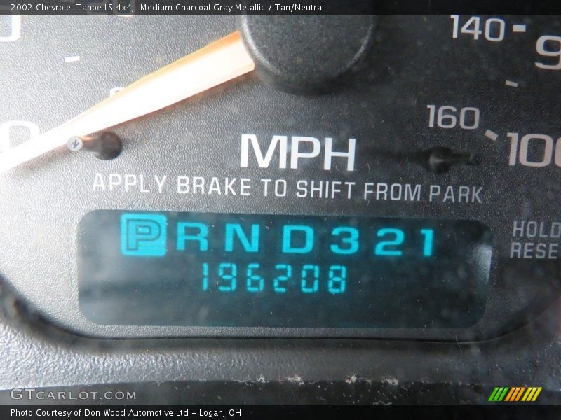 Medium Charcoal Gray Metallic / Tan/Neutral 2002 Chevrolet Tahoe LS 4x4