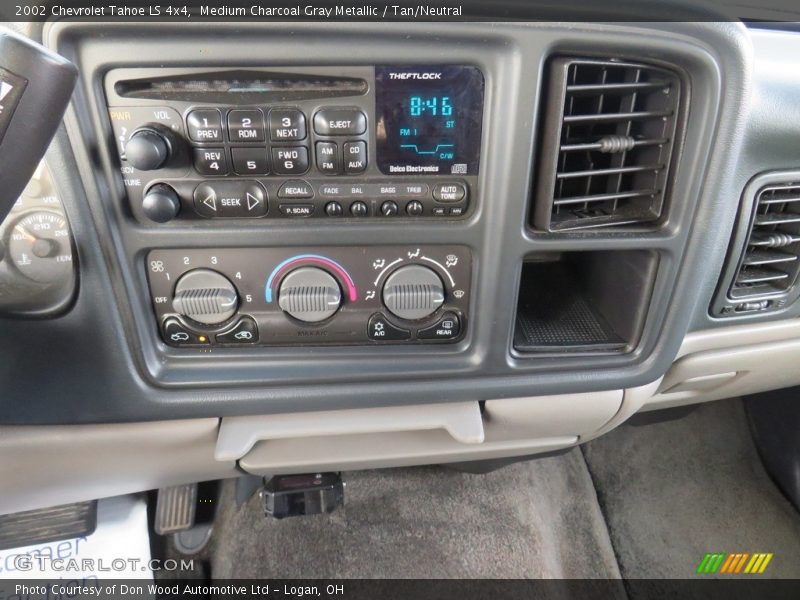 Medium Charcoal Gray Metallic / Tan/Neutral 2002 Chevrolet Tahoe LS 4x4