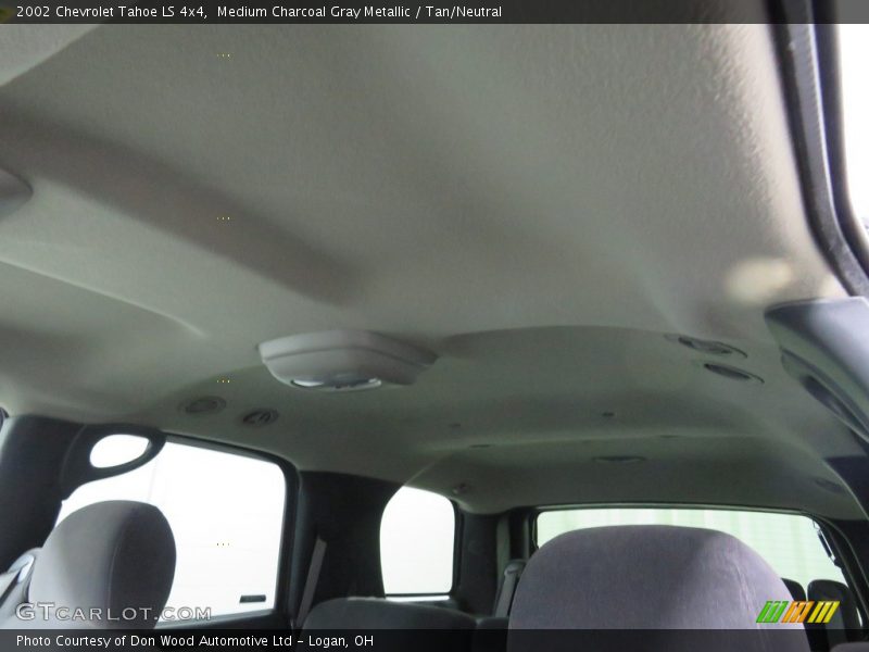 Medium Charcoal Gray Metallic / Tan/Neutral 2002 Chevrolet Tahoe LS 4x4