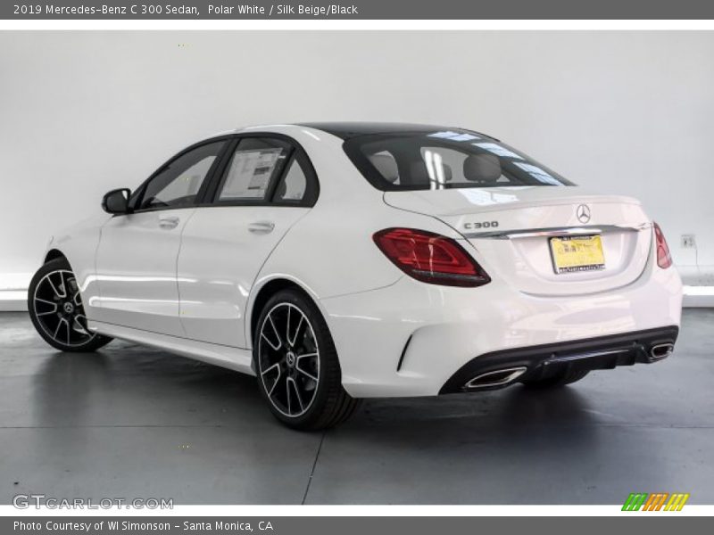 Polar White / Silk Beige/Black 2019 Mercedes-Benz C 300 Sedan