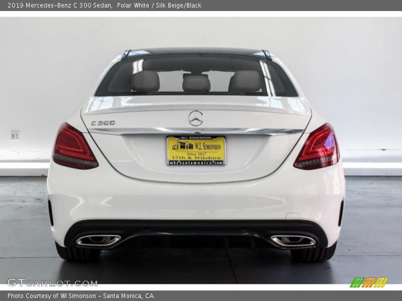 Polar White / Silk Beige/Black 2019 Mercedes-Benz C 300 Sedan