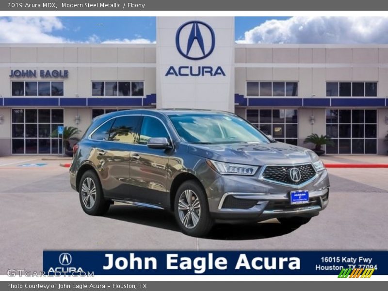 Modern Steel Metallic / Ebony 2019 Acura MDX