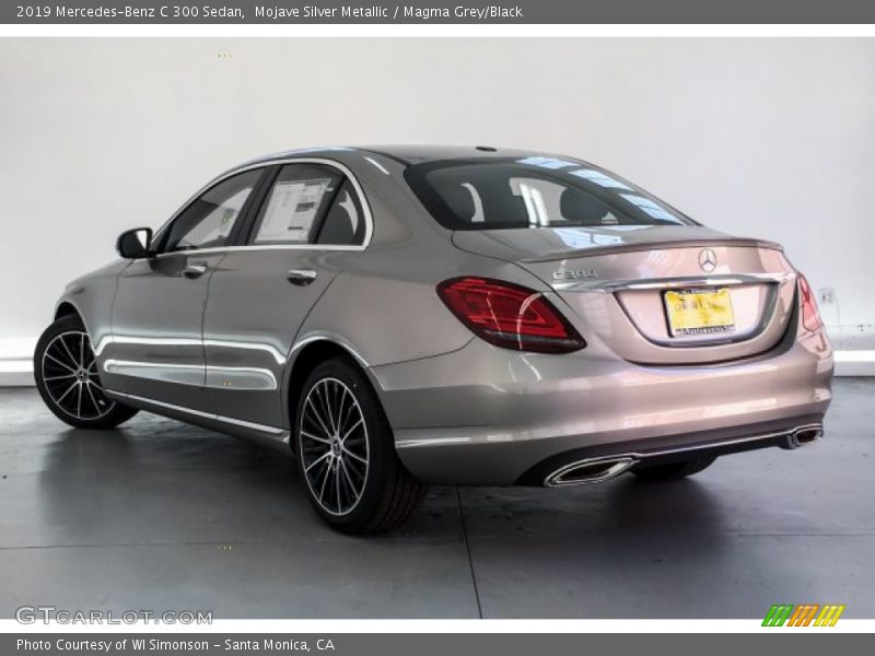 Mojave Silver Metallic / Magma Grey/Black 2019 Mercedes-Benz C 300 Sedan