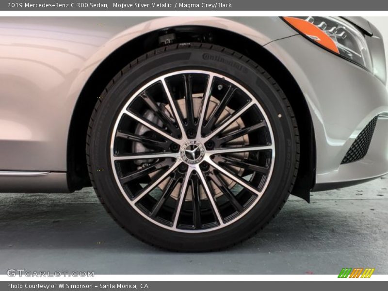 Mojave Silver Metallic / Magma Grey/Black 2019 Mercedes-Benz C 300 Sedan
