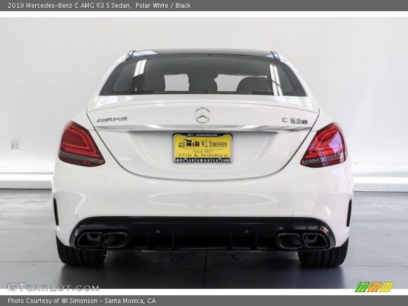 Polar White / Black 2019 Mercedes-Benz C AMG 63 S Sedan